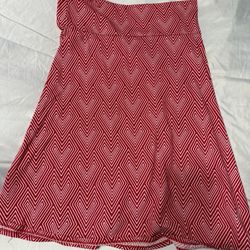 Azure Red/White Skirt XL