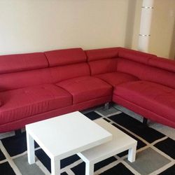 Sectional Red couch