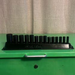 Snap On 14pc 3/8 Deep Impact Sockets Set
