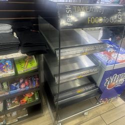 hot food display glass