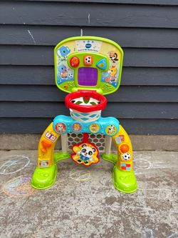Toddler b-ball hoop toy