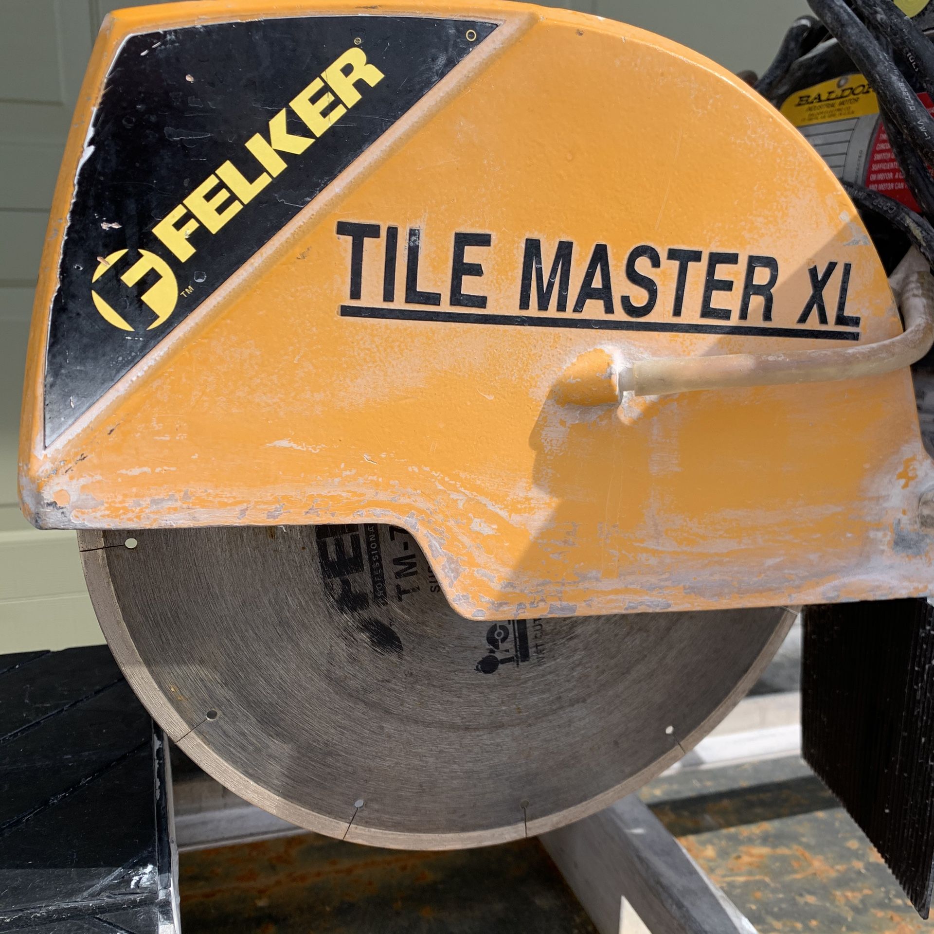 Felker Tile Master XL Wet Tile Saw Commercial Model Large Tiles Stone