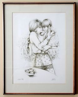 Mary Vickers Sweet Nothings 1976 Artist Proof Signed Lithograph Framed COA