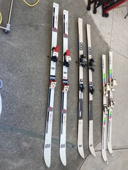 Salomon Coyote Electra Skis with Original Bindings - Late 80s/Early 90s Vintage
