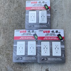 USB /WALL OUTLETS  BRAND NEW 