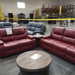 New Recliner Sofa And Loveseat Both On Sale Now Don't Miss