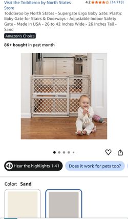 Plastic Baby Gate for Stairs & Doorways