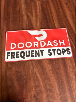 Door Dash frequent stops magnetic sign for car