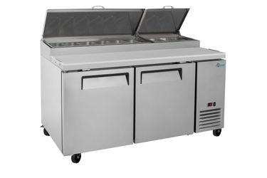 COOLCHEF 67 2 Door Pizza Prep Refrigerator