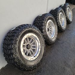 17" LOCK off-road wheels/rims 33x12.50R17 TBB M/T tires 33"/ 17"