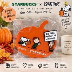 RARE Starbucks x Peanuts 2026 Great Pumpkin Collectible 🎃 NEW SEALED