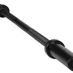 NEW CAP Barbell 5-FT Barbell Bar, Fits 2" Olympic Plates, Solid Black. Retail price is $57.99.