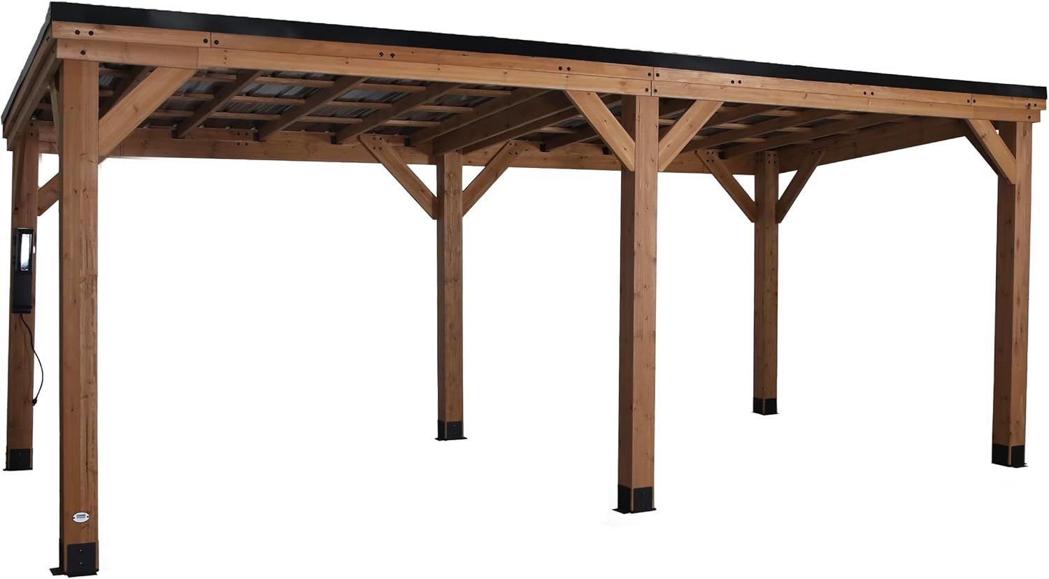 Gazebo Arcadia En Cèdre Et En Acier Par Backyard Discovery, 20 X 9,5 Pi 2306066 - Rona
