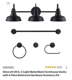Farmhouse light and accessories