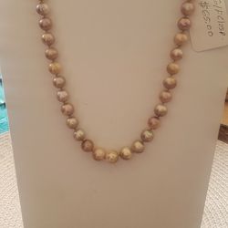 Beautiful Fresh Water Pink Pearl's Necklace 😊