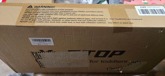 Y- Stop Toddler Bed Rails Baby Bed Rail Guard light grey, 42"