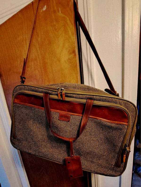 Vintage Hartmann Tweed Leather Travel Bag