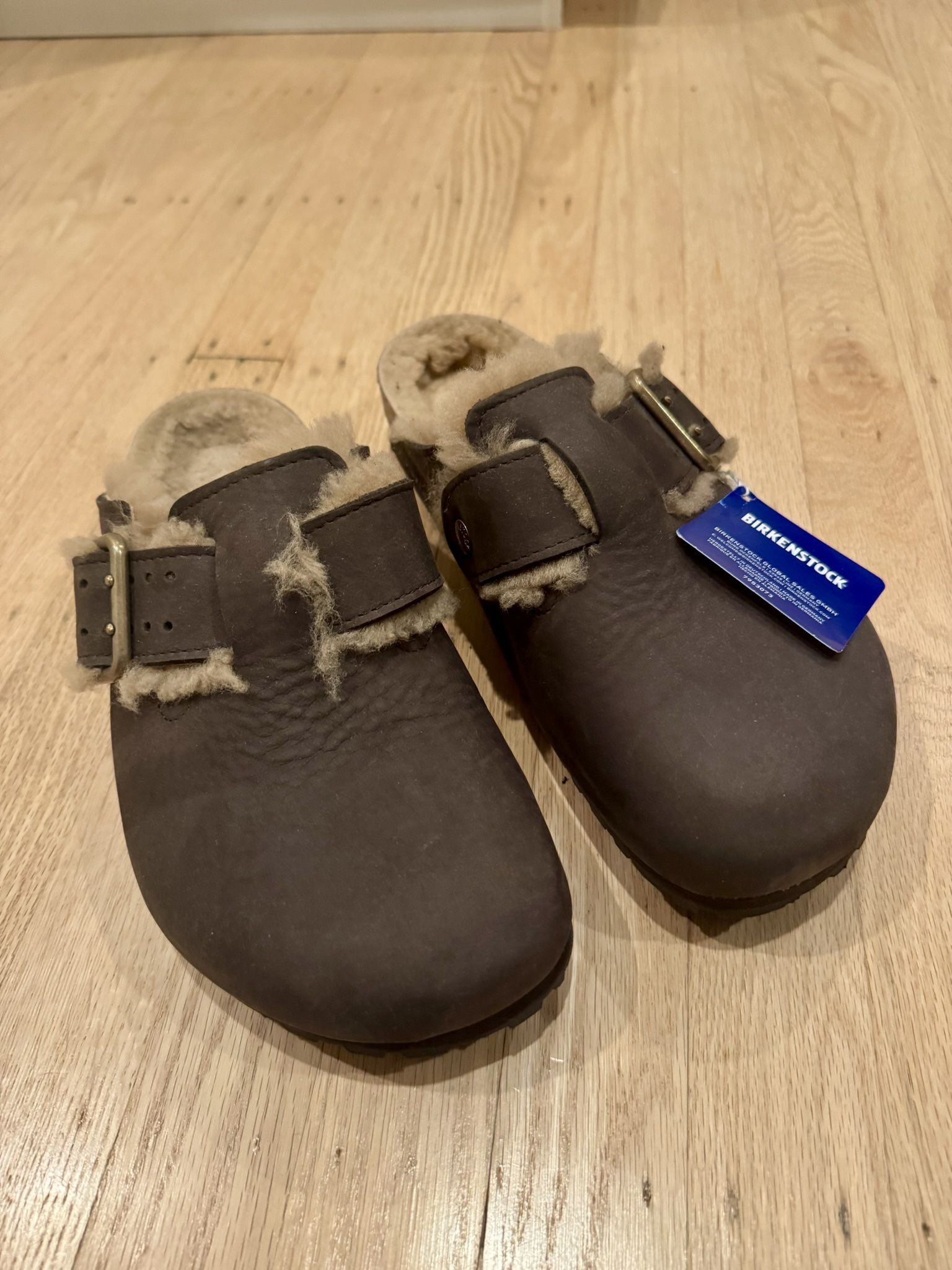 Brand New Birkenstock Boston Bold Shearling - Espresso (US Men Size 9)