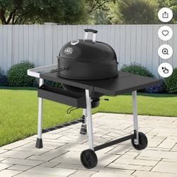 Expert Grill Expert Grill Kettle Carro de Parrilla de Carbón con Piedra para Pizza y Rejilla para Calentar de 22.5 Pulgadas