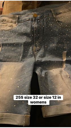 Men rhinestone shorts