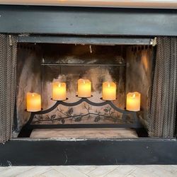 5 Candle Fireplace Pillar Made in NY State brand new in box.