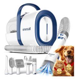 oneisall Dog Grooming Vacuum, Pet Grooming Vacuum with Clipper Nail Grinder