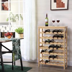 Wine Rack Storage Shelves Bottle Case Organizer