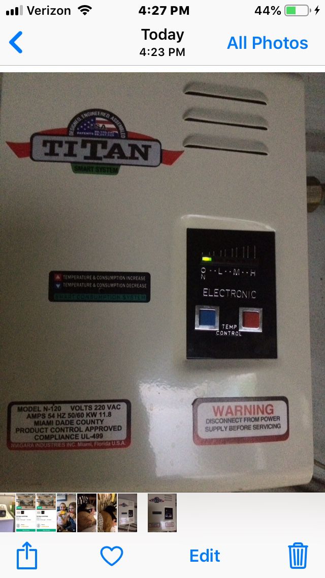 Titan whole house tankless water heater