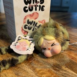 POPMART CRYBABY Wild But Cutie Lot (2) Camo Cutie Plush Pendant 