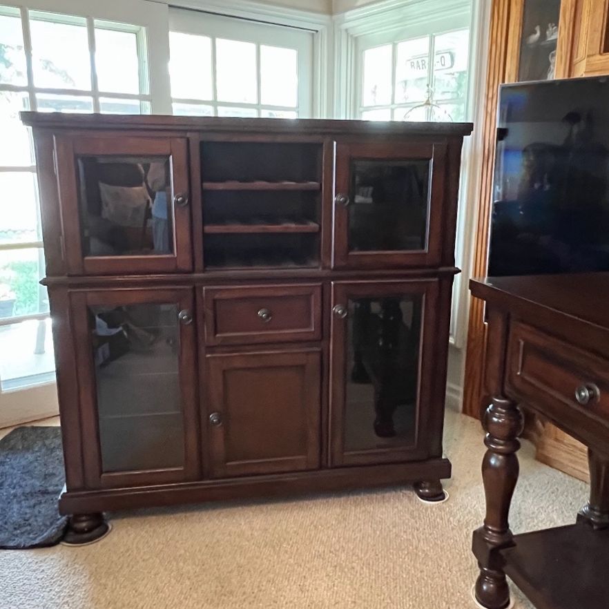 $245 China Cabinet & Server-ASHLEY Porter collection