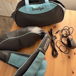 InvoSpa Shiatsu Neck and Back Massager with Heat - Electric Full Body Massager