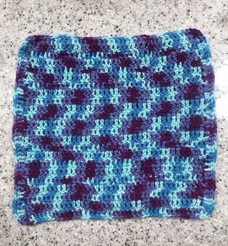 Doll Blanket - Blues & Purples