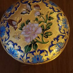 Vintage Cloisonne Trinket Box