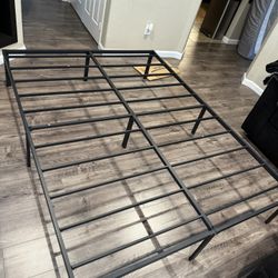 Queen Size Mattress Metal Bed Frame
