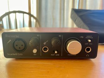 Focusrite Scarlett Solo USB Audio Interface – Excellent Condition