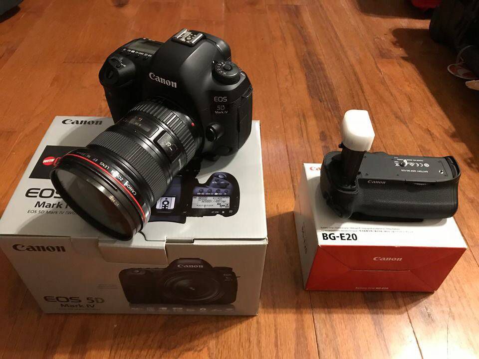 CANON 5D MARK IV WITH CANON LOG UPGRADE + BATTERY GRIP!
