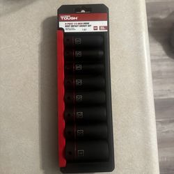 9-PIECE 1/2-INCH DRIVE DEEP IMPACT SOCKET SET