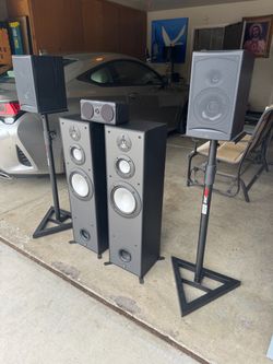 Great speakers with stands all for $150 or will sell separately