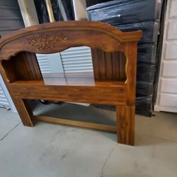 Queen Full Headboard With Mirror 