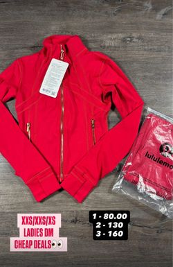 RED LEGGING SET CHROPPED JACKET