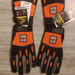 2 Pair Of Black Stallion Tool Handz Size L Anti Vibration
