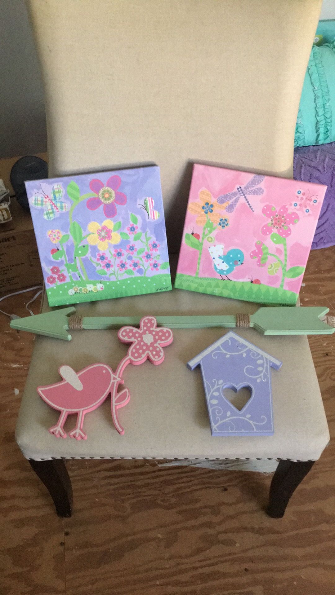 Adorable Set Of 5 Girls’s Room Decor- All By Target