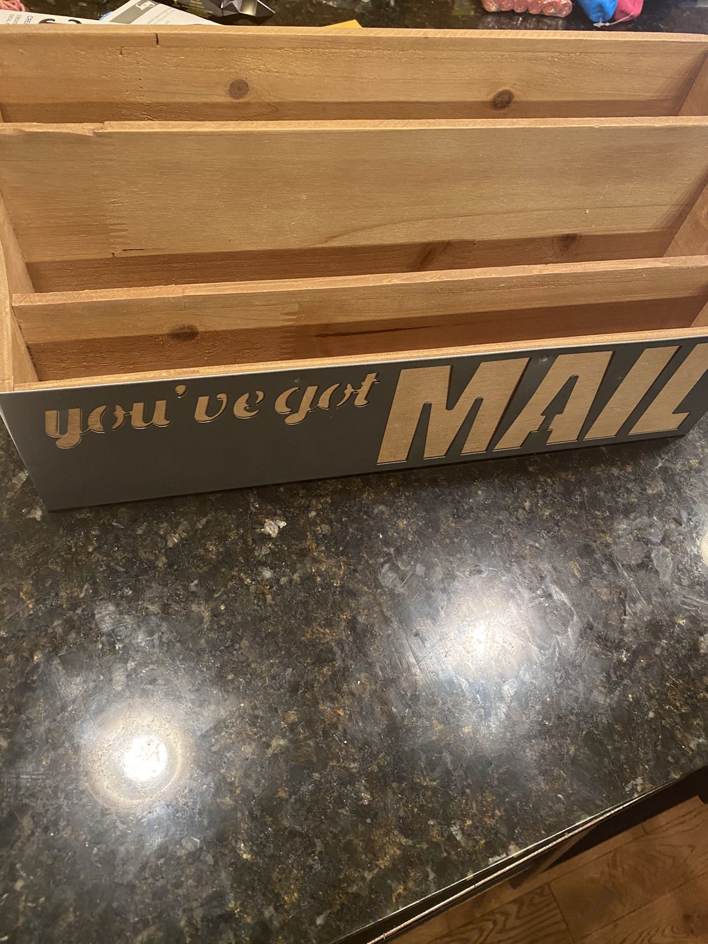 Wood Mail Organizer