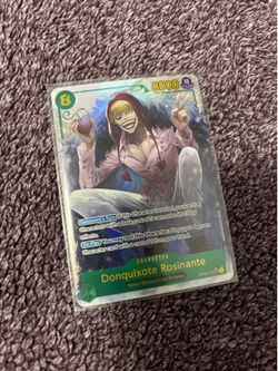 One Piece OP04 Kingdoms of Intrigue SEC Alt Art Donquixote Rosinante OP04-119 NM Near Mint English ENG Secret SR Rare