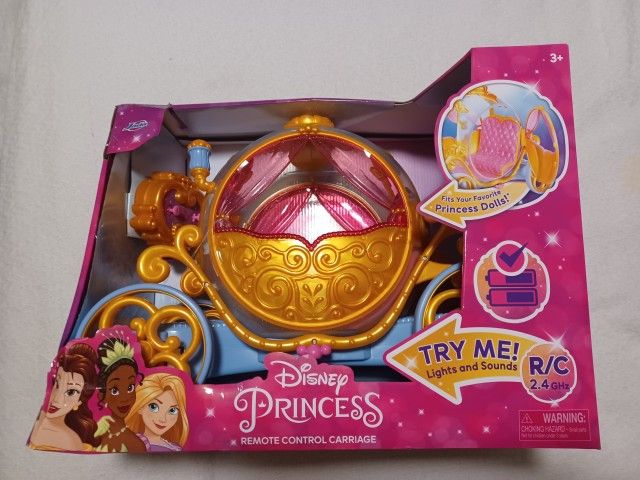 2 Brand New, Still In Box, Disney Princess Remote Control Carraiges