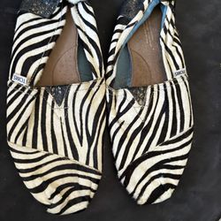 Zebra Print Calf Hair Slipper fur flats runway dress shoes loafers y2k moccasins