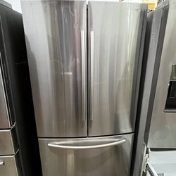 28 cu. ft. Large Capacity 3-Door French Door Refrigerator in Stainless Steel