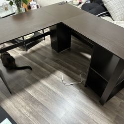 L Shaped Desk With LEDs