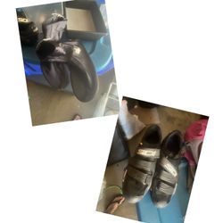 Sidi Women’s Mountain bike shoes with clips and Pearl Izumi Shoe Rain covers