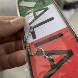 Metal Plaque I love Italy 